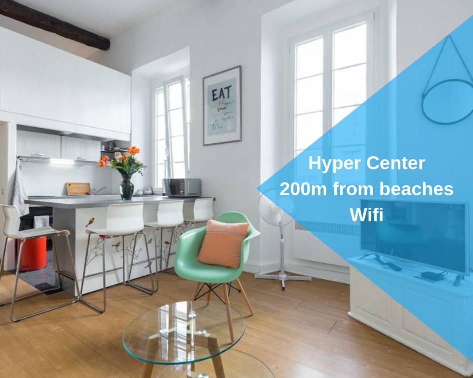 Nicelidays - Le Suede - Carré d'or - 2min from beaches Extérieur photo